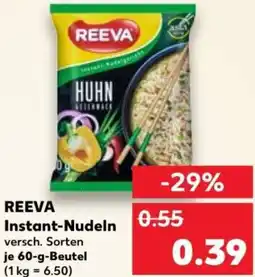 Kaufland REEVA Instant-Nudeln Angebot