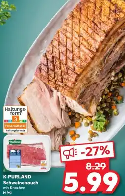 Kaufland K-PURLAND Schweinebauch Angebot
