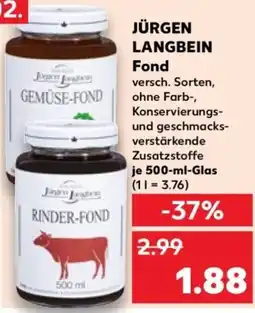 Kaufland JÜRGEN LANGBEIN Fond Angebot