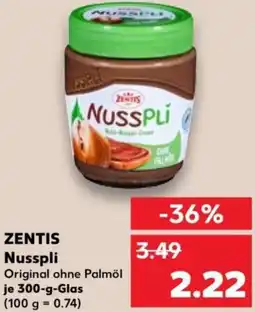 Kaufland ZENTIS Nusspli Angebot