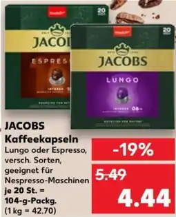Kaufland JACOBS Kaffeekapseln Angebot