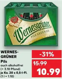 Kaufland WERNES- GRÜNER Pils Angebot