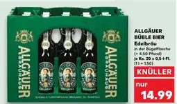 Kaufland ALLGÄUER BÜBLE BIER Edelbräu Angebot