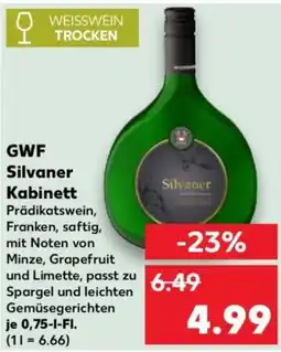Kaufland GWF Silvaner Kabinett Angebot