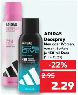 Kaufland ADIDAS Deospray Angebot