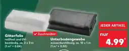 Kaufland Gitterfolie Unterbodengewebe Angebot
