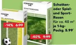 Kaufland Schatten- oder Spiel und Sport- Rasen Angebot