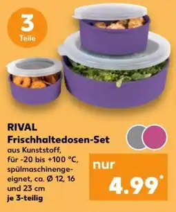 Kaufland RIVAL Frischhaltedosen-Set Angebot