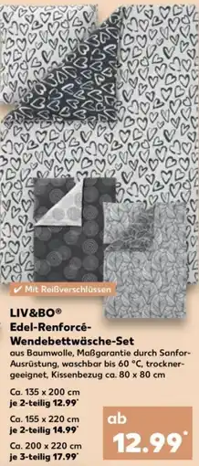 Kaufland LIV&BO Edel-Renforcé Wendebettwäsche-Set Angebot