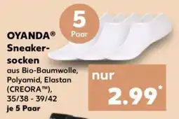 Kaufland OYANDA Sneaker socken Angebot