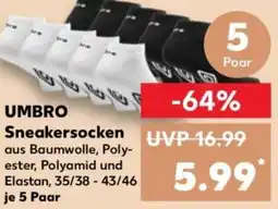 Kaufland UMBRO Sneakersocken Angebot