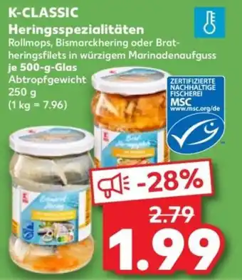 Kaufland K-CLASSIC Heringsspezialitäten Angebot