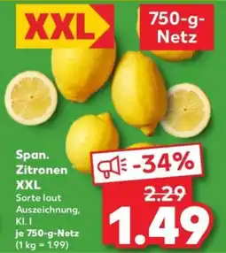 Kaufland Span. Zitronen XXL Angebot