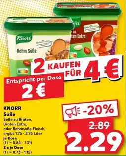 Kaufland KNORR Soße Angebot