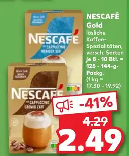 Kaufland NESCAFE Gold Angebot