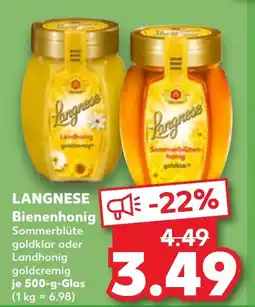 Kaufland LANGNESE Bienenhonig Angebot