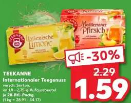 Kaufland TEEKANNE Internationaler Teegenuss Angebot
