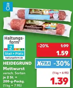 Kaufland HEIDEGRUND Mettwurst Angebot