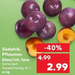 Kaufland Südafrik. Pflaumen blau/rot, lose Angebot
