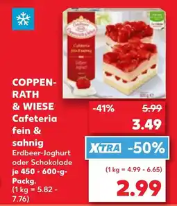 Kaufland COPPEN- RATH & WIESE Cafeteria fein & sahnig Angebot