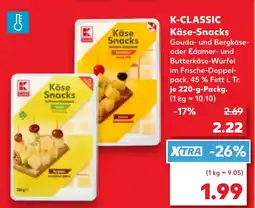 Kaufland K-CLASSIC Käse-Snacks Angebot