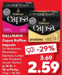 Kaufland DALLMAYR Capsa Kaffee kapseln Angebot