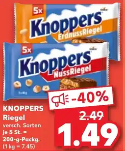Kaufland KNOPPERS Riegel Angebot