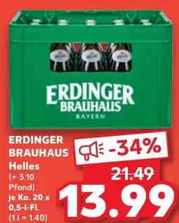 Kaufland ERDINGER BRAUHAUS Helles Angebot