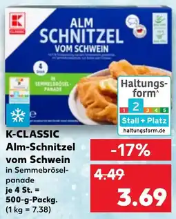 Kaufland K-CLASSIC Alm-Schnitzel vom Schwein Angebot