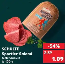 Kaufland SCHULTE Sportler-Salami Angebot