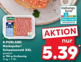 Kaufland K-PURLAND Hackepeter/ Schweinemett XXL Angebot