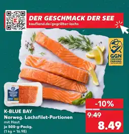Kaufland K-BLUE BAY Norweg. Lachsfilet-Portionen Angebot