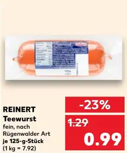 Kaufland REINERT Teewurst Angebot