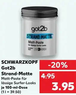 Kaufland SCHWARZKOPF Got2b Strand-Matte Angebot