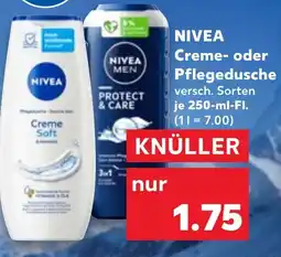 Kaufland NIVEA Creme- oder Pflegedusche Angebot
