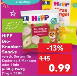 Kaufland HIPP Bio- Knabber- Snacks Angebot