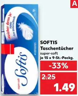 Kaufland SOFTIS Taschentücher Angebot