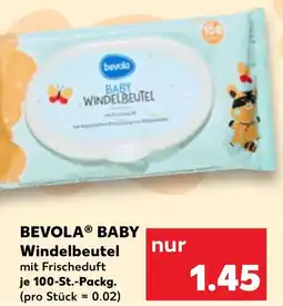 Kaufland BEVOLA BABY Windelbeutel Angebot