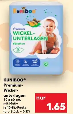 Kaufland KUNIBOO Premium- Wickelunterlagen Angebot