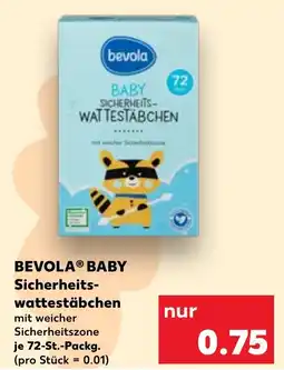 Kaufland BEVOLA BABY Sicherheits wattestäbchen Angebot