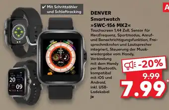 Kaufland DENVER Smartwatch SWC 156 MK2 Angebot