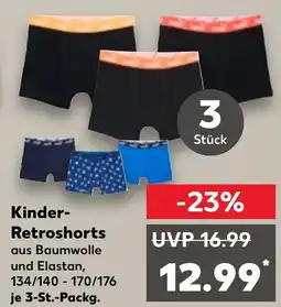 Kaufland Kinder- Retroshorts Angebot