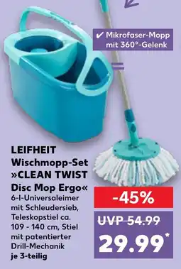 Kaufland LEIFHEIT Wischmopp-Set CLEAN TWIST Disc Mop Ergo Angebot