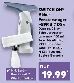 Kaufland SWITCH ON Akku- Fenstersauger SFR 3.7 D8 Angebot