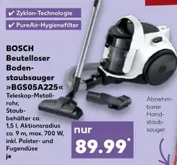 Kaufland BOSCH Beutelloser Boden staubsauger BGS05A225 Angebot