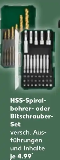 Kaufland PARKSIDE HSS-Spiral- bohrer- oder Bitschrauber-Set Angebot