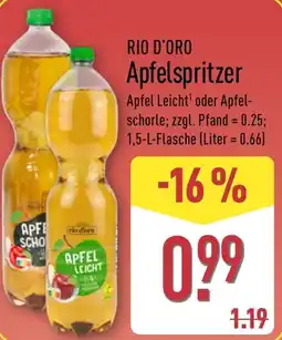 Aldi Nord RIO D'ORO Apfelspritzer Angebot