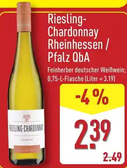 Aldi Nord Riesling- Chardonnay Rheinhessen / Pfalz QbA Angebot
