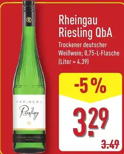 Aldi Nord Rheingau Riesling QbA Angebot