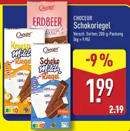 Aldi Nord CHOCEUR Schokoriegel Angebot